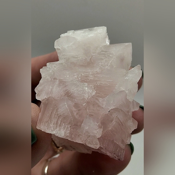 Ultracool Geometric Pink Halite Specimen - Picture 10 of 17